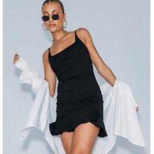 Princess Polly Kiribati Black Mini Dress Sz 2